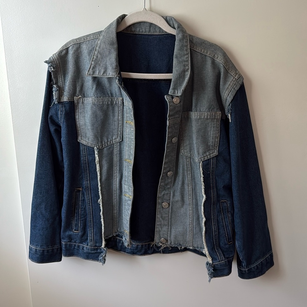 Vintage two tone denim jacket
